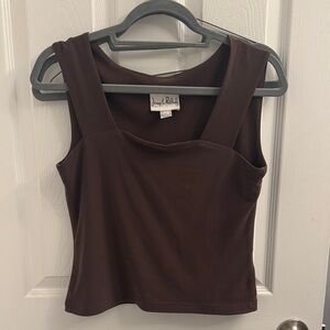 Joseph Ribkoff Chocolate Brown Tank Top